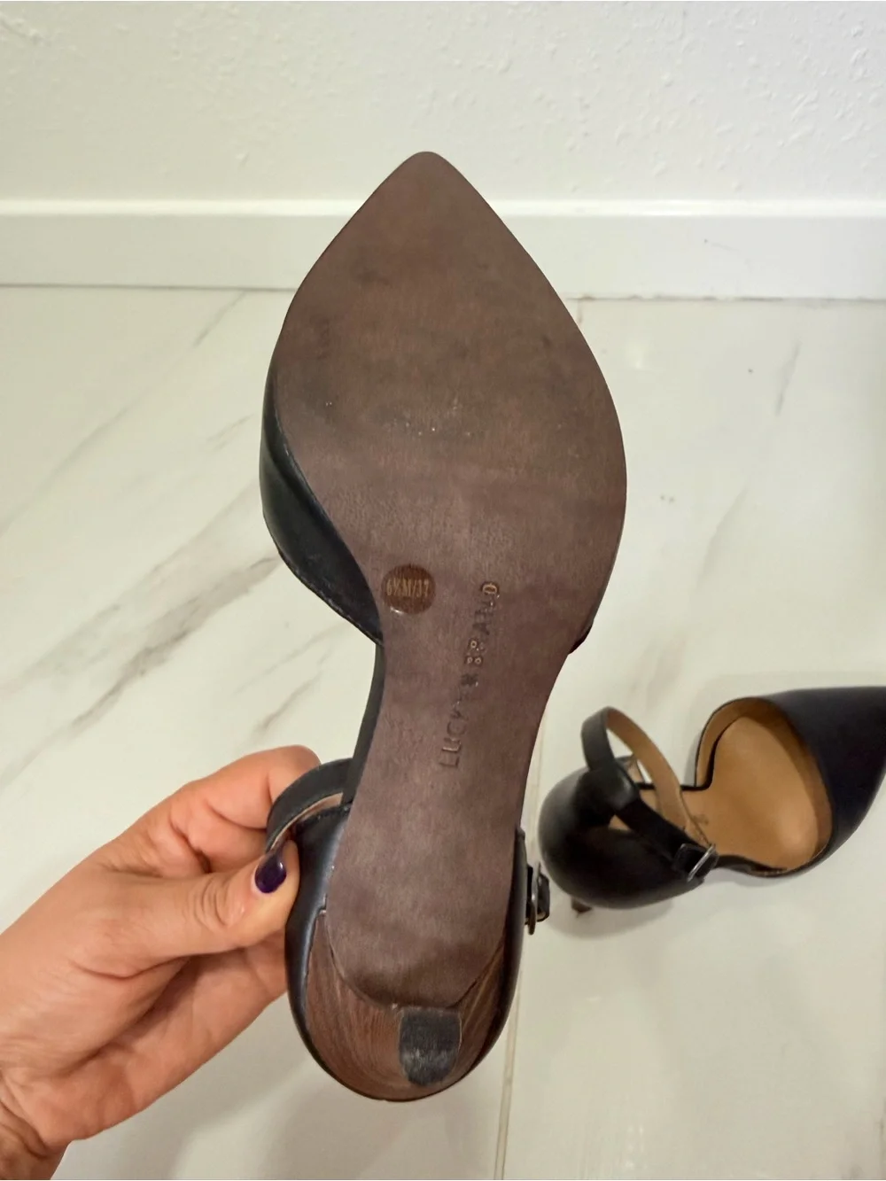 Lucky Brand Tukko ankle straps pump 6.5